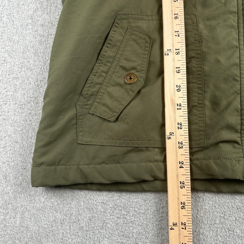 Sonoma Vest Womens XL Life Style Olive Green Sherpa Lined Hooded Utility - Picture 7 of 12